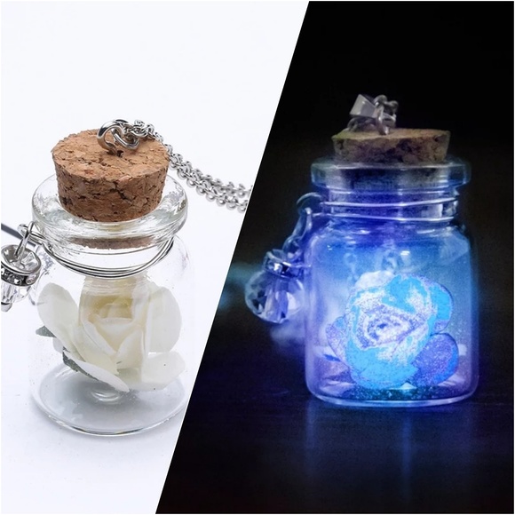 Jewelry - Glow in the Dark Rose Pendant